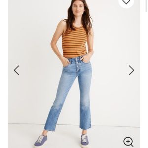 Madewell Cali Demi Boot Jeans in Dory, Size 26